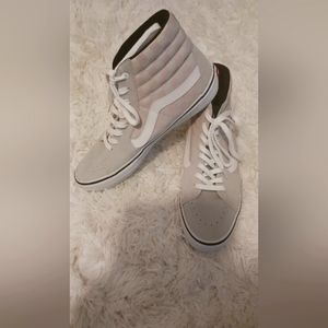 Men's High Top Vans. Lavender, Gray Checkerboard. Size 12. Brand New.
